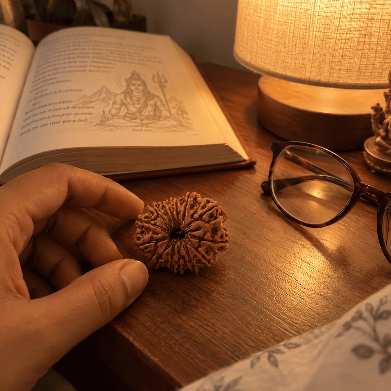 Customer photo review of 13 Mukhi Rudraksha (Nepali)