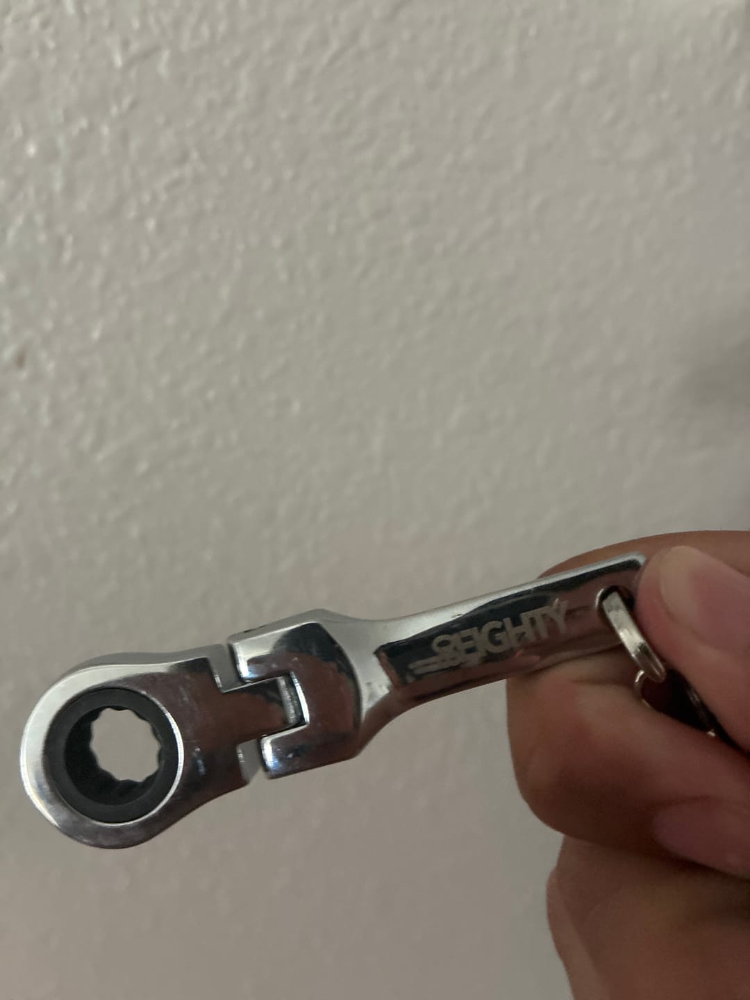 Customer photo review of 80Eighty® 10mm Wrench Keychain