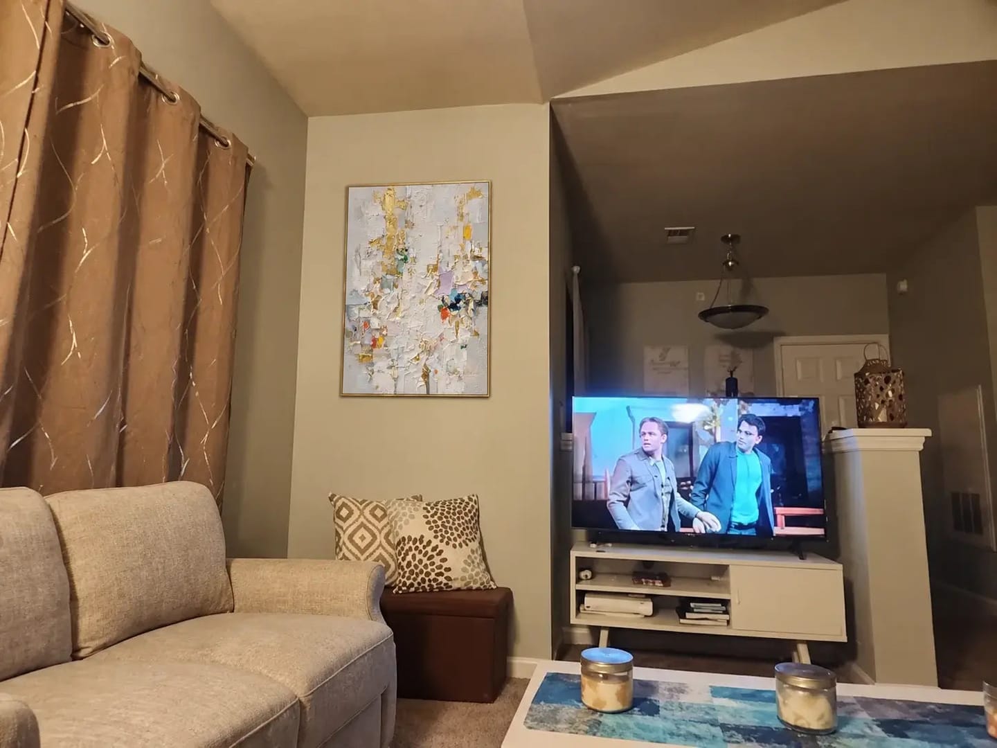 Customer photo review of Gilded White Relief Abstract Wall Art