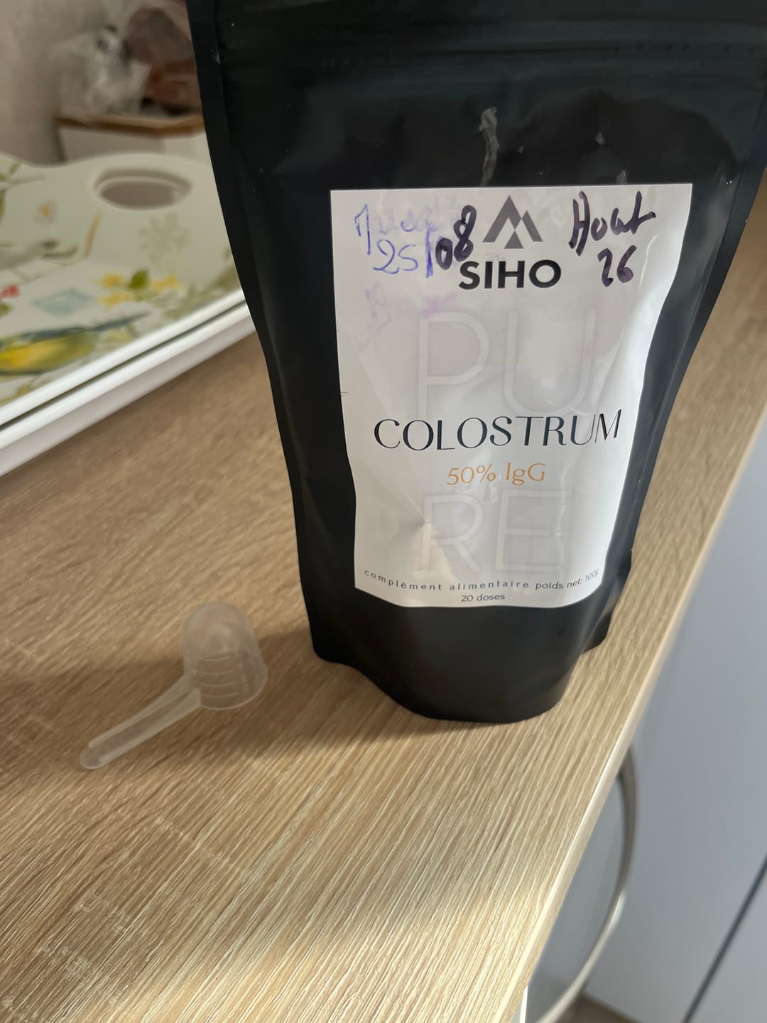 Customer photo review of Colostrum bovin français
