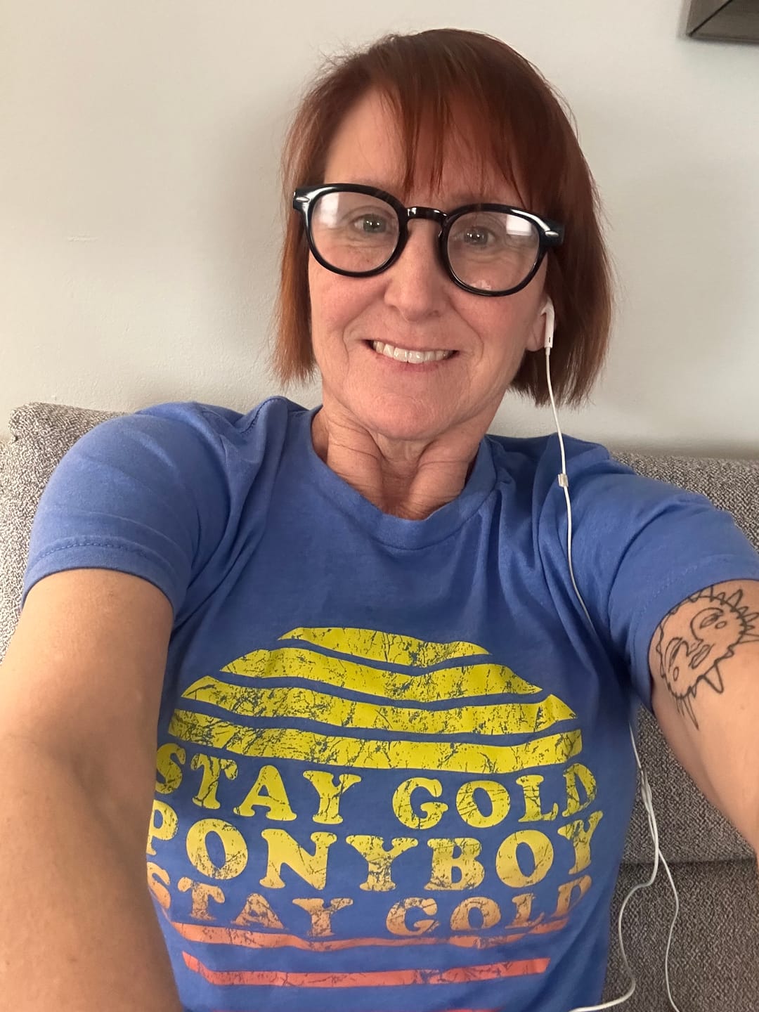 Customer photo review of Stay Gold Ponyboy Men's/Unisex Super Soft Tee