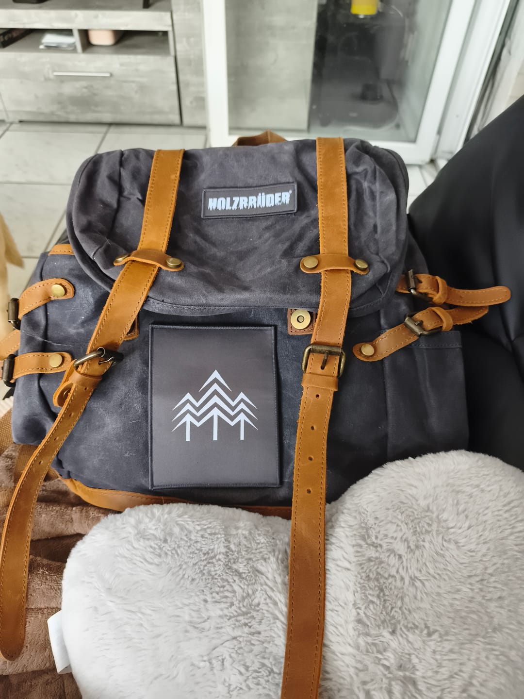 Customer photo review of Rucksack mit Patch (🌲)