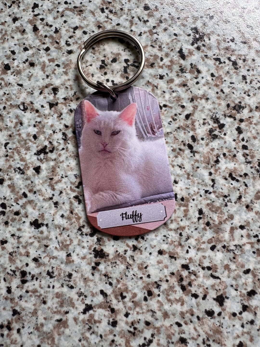 Customer photo review of Personalisierter Dog Tag Schlüsselanhänger - Doppeltes Foto