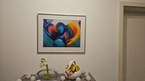 Customer photo review of A heart for two | Diamond Painting Kit
