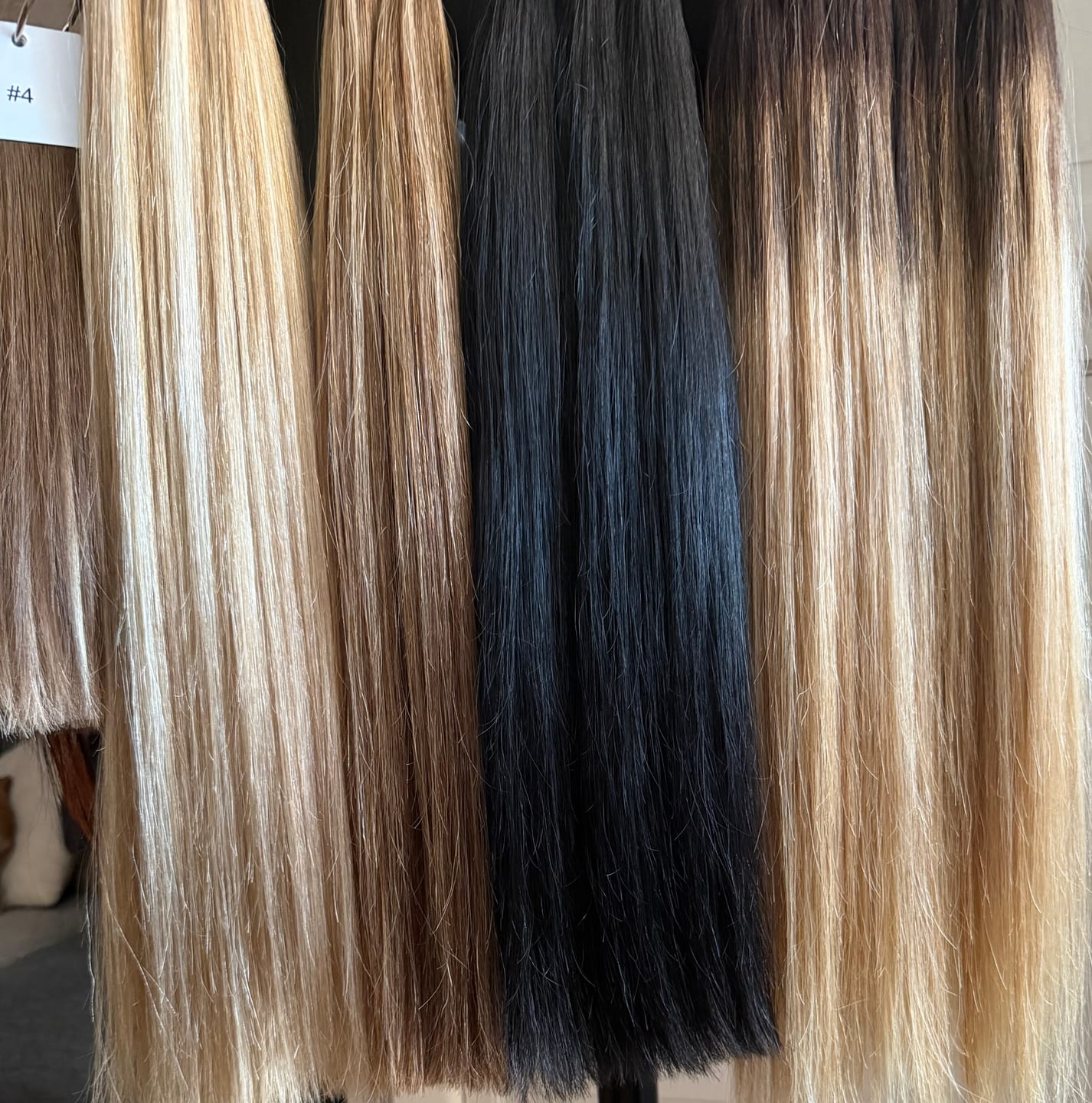 Customer photo review of Nano Tip Extensions Remy Human Hair Highlight Blonde #P16/22 |Youngsee