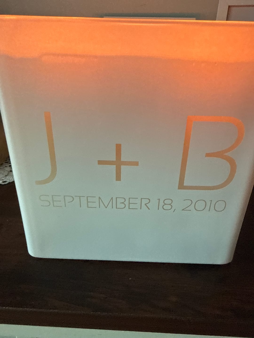 Customer photo review of ANNIVERSARY CANDLE