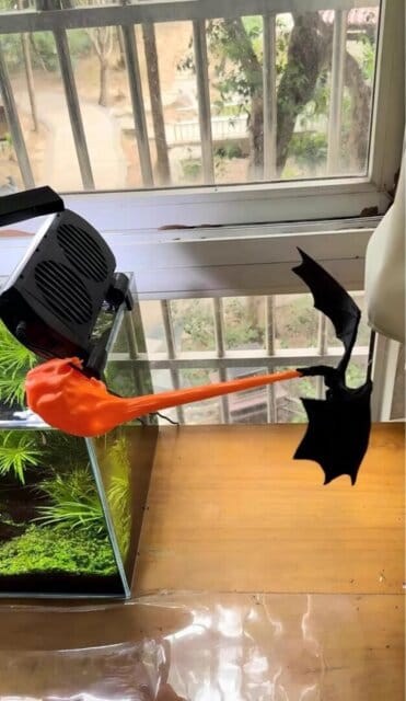 Customer photo review of NightFire Flying Dragon LED Lamp – 3D Printed Glowing Desk & Room Decor