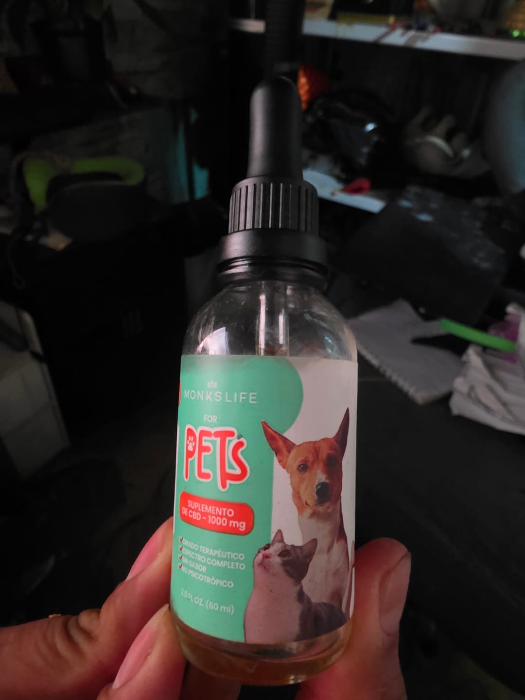 Customer photo review of Aceite CBD para Mascotas 1000mg | 60ml