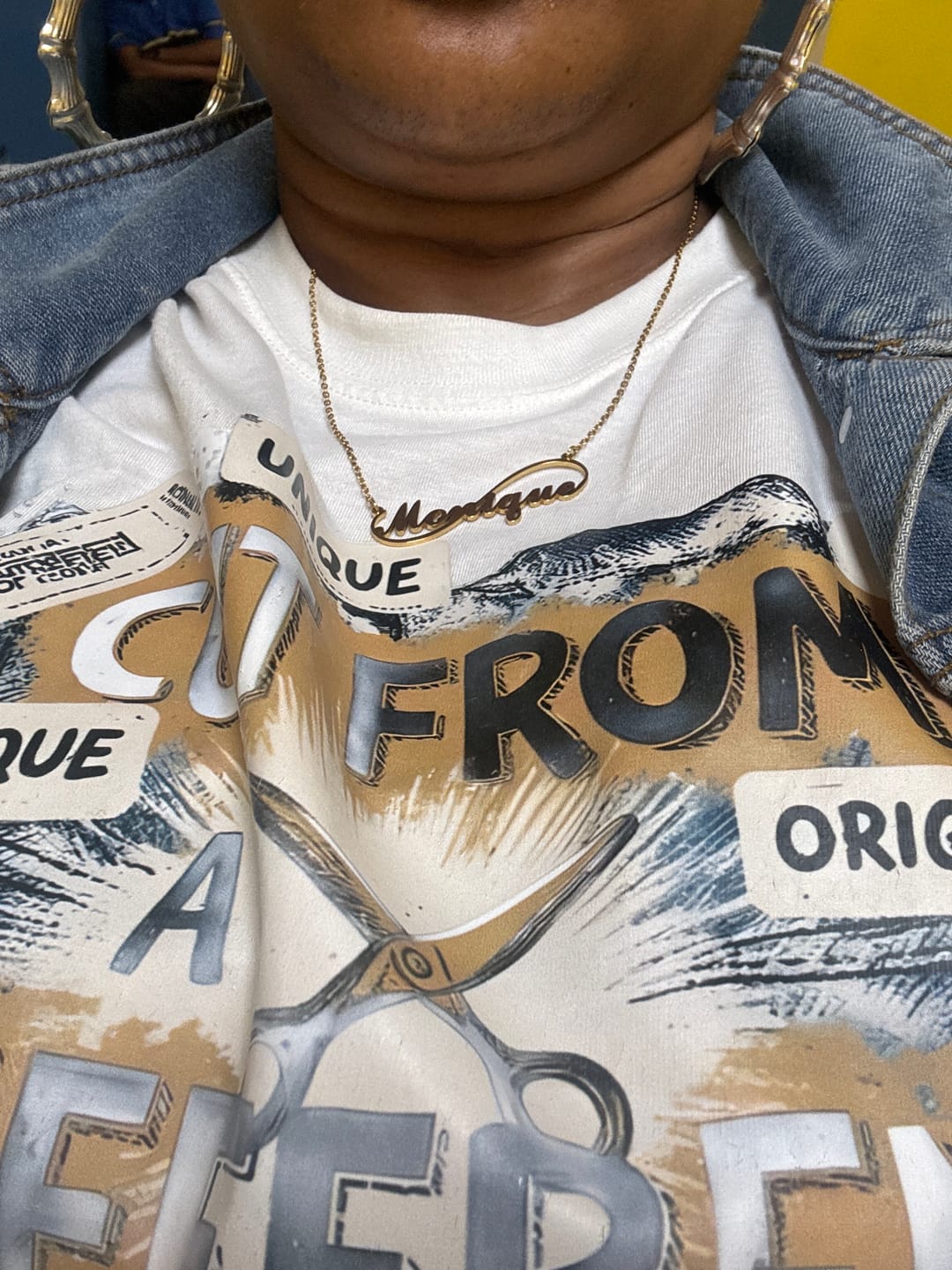 Customer photo review of Infinity Name Necklace