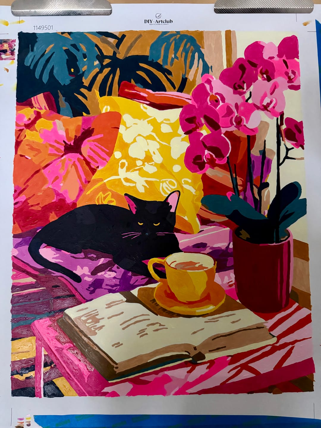 Customer photo review of A lazy day | Paint by Number