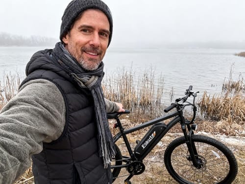 Customer photo review of Eskute® M200F 27.5" Full Suspension Electric Bike