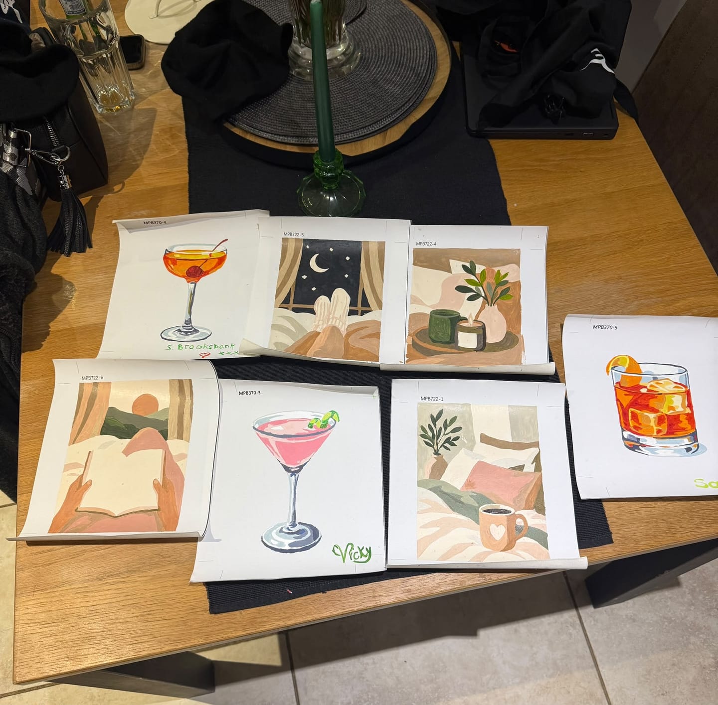 Customer photo review of 6 Mini Paintings -  Home Comfort Set