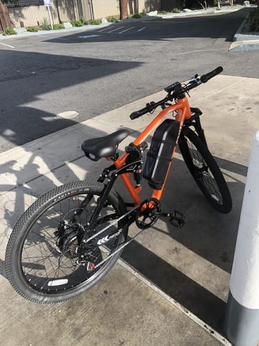 Customer photo review of Eskute® M200F 27.5" Full Suspension Electric Bike