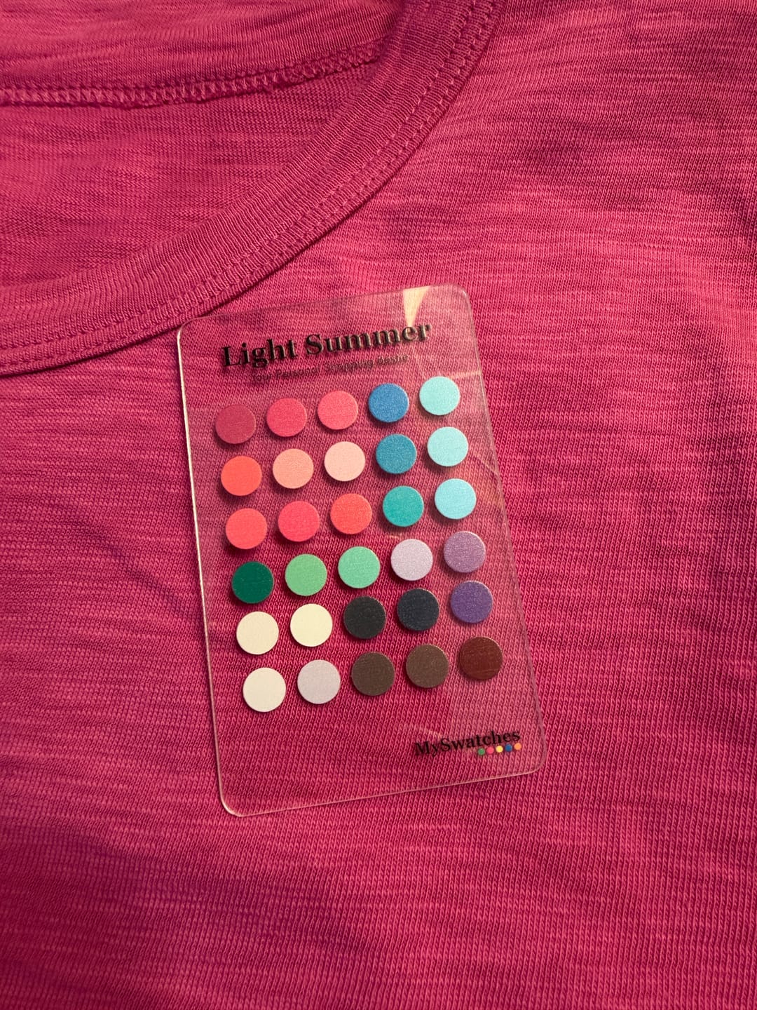 Customer photo review of Personal Makeup Card