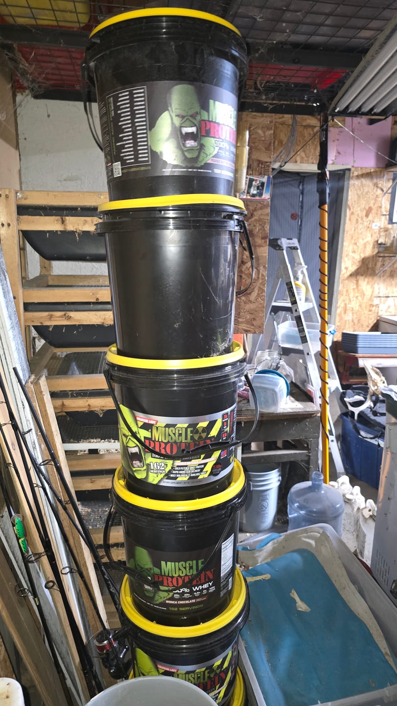 Customer photo review of Whey Protein Powder Bucket