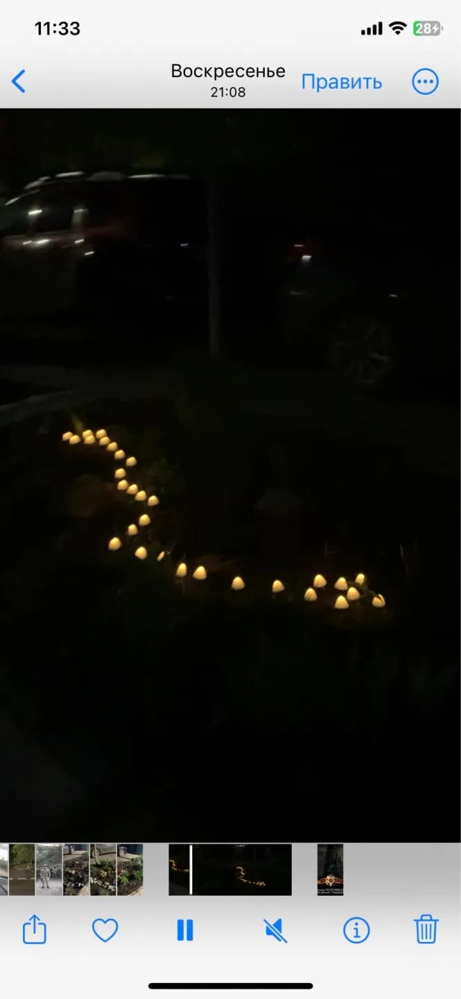 Customer photo review of Colourful String Lights for Garden, Solar Mushroom, 350 cm