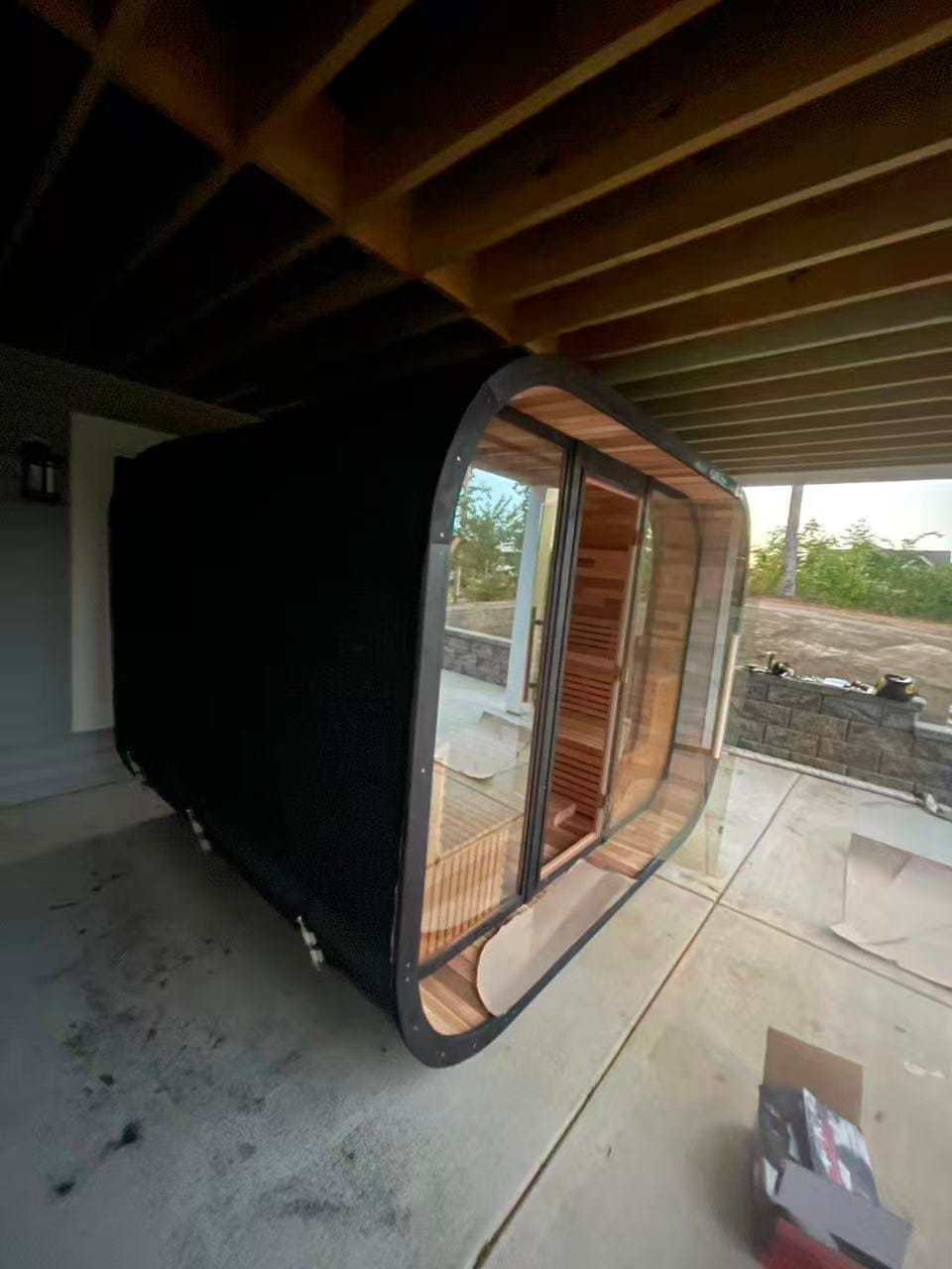 Customer photo review of OS-SIERRA 3 | Saunasnet® 4-6 Person Outdoor Steam Sauna
