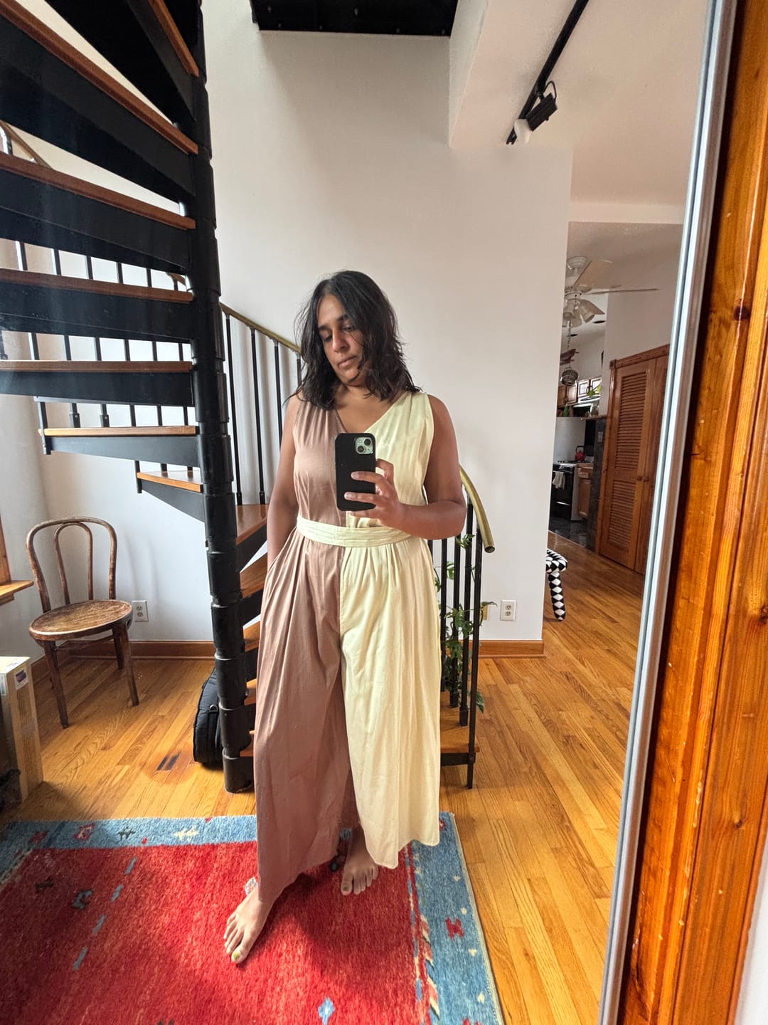Customer photo review of SAMPLE SALE | ADELE JUMPSUIT |  FRESH GREEN X KHAKI