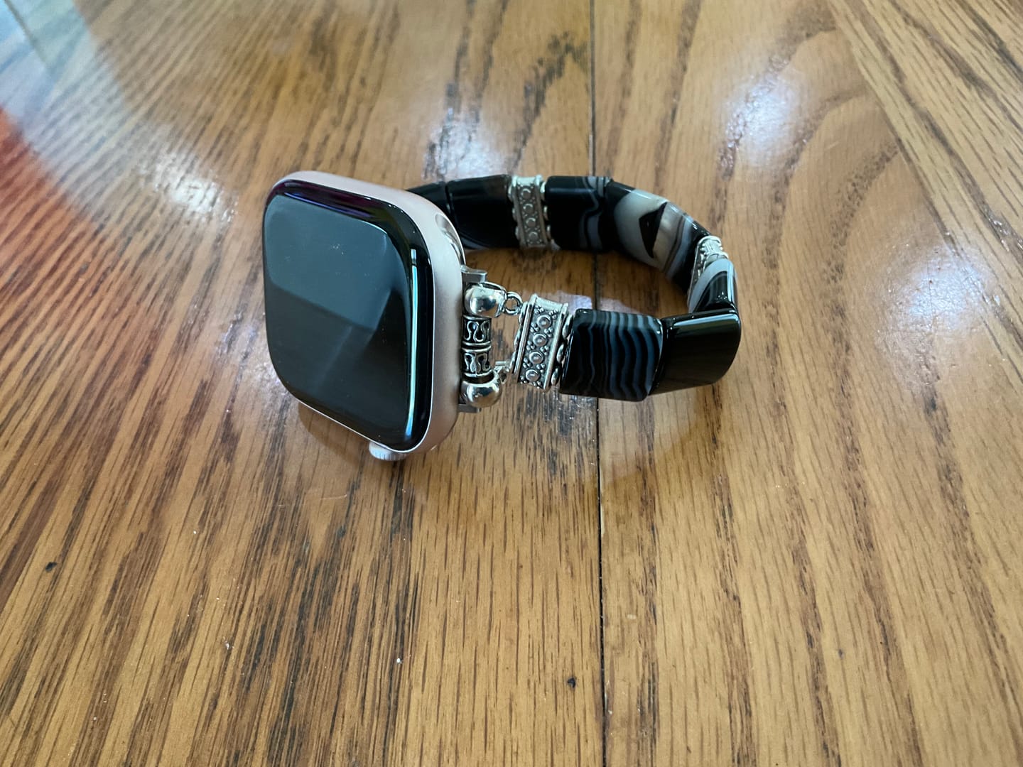 Customer photo review of Prestige Duo Luxury Apple Watch Strap