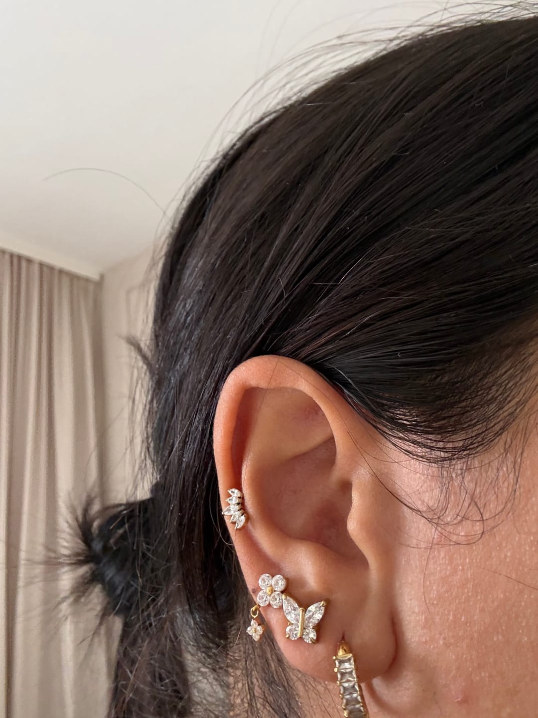 Customer photo review of Double Four Ohrstecker | Titan