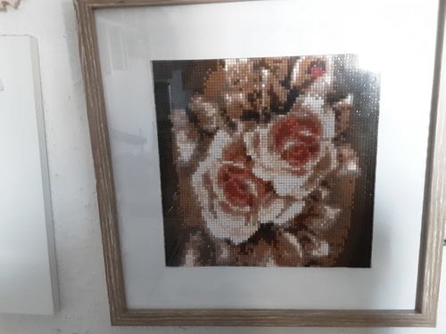 Customer photo review of DIY Wooden Stretcher Frame for Diamond Painting