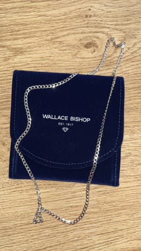 Customer photo review of Bevelled Curb Chaion in Sterling Silver