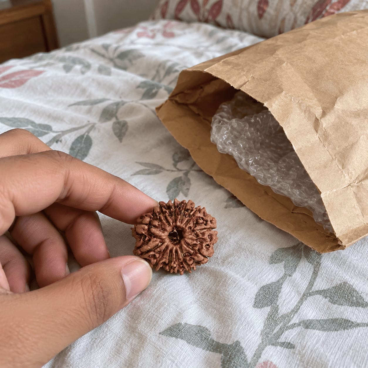 Customer photo review of 12 Mukhi Rudraksha (Nepali)