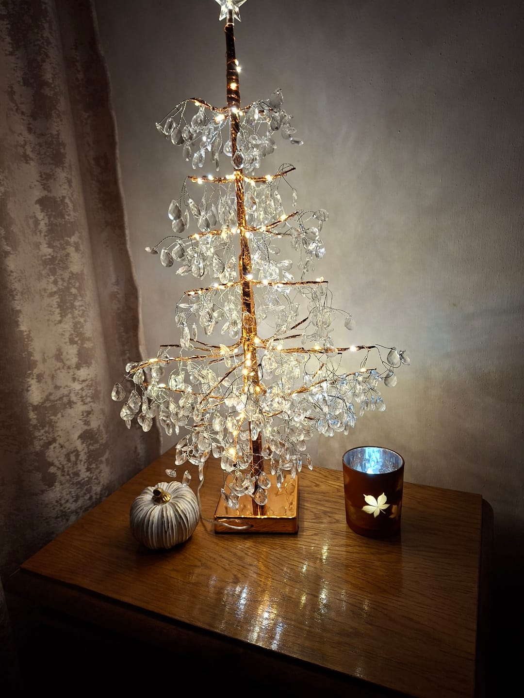 Customer photo review of Copac decorativ cu cristale acrilice cu LED 60cm