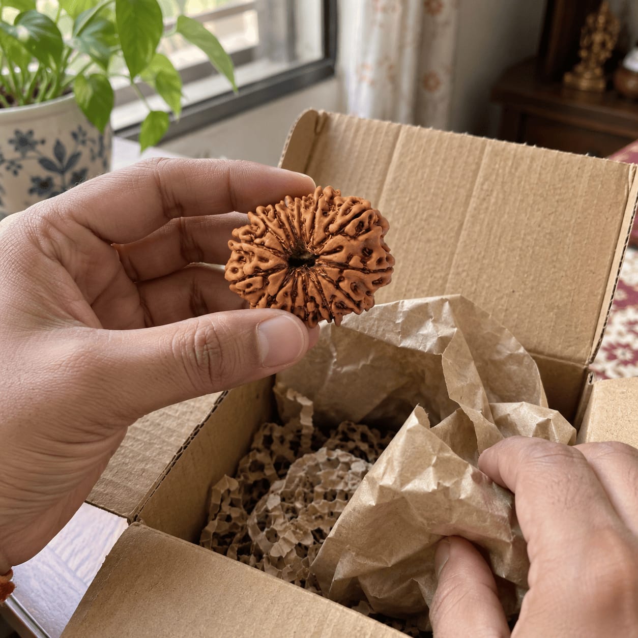 Customer photo review of 13 Mukhi Rudraksha (Nepali)
