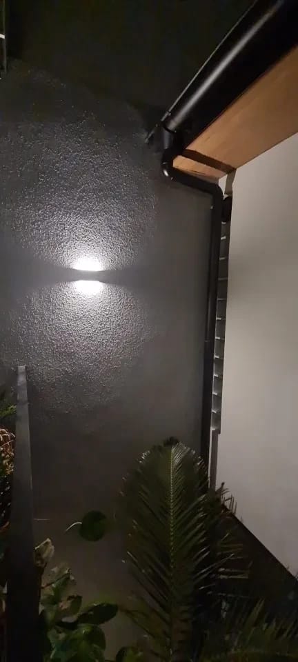 Customer photo review of Black Wall Sconce for Living Room, Up-Down Light, 11.5–30 cm