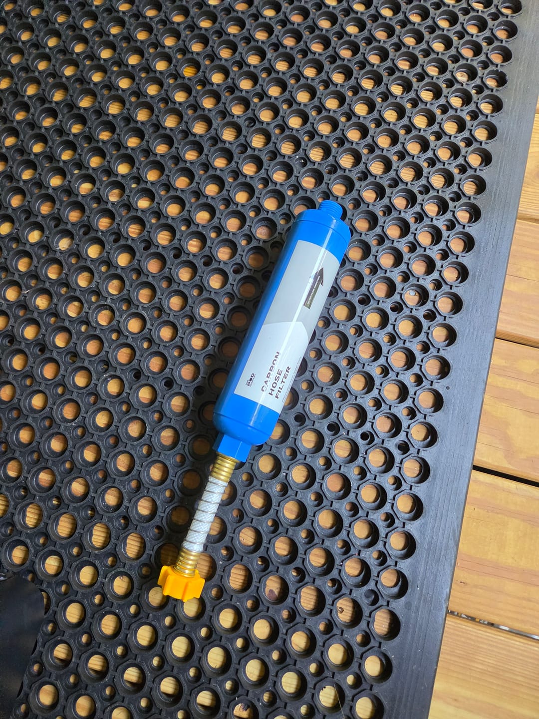 Customer photo review of Carbon Hose Filter