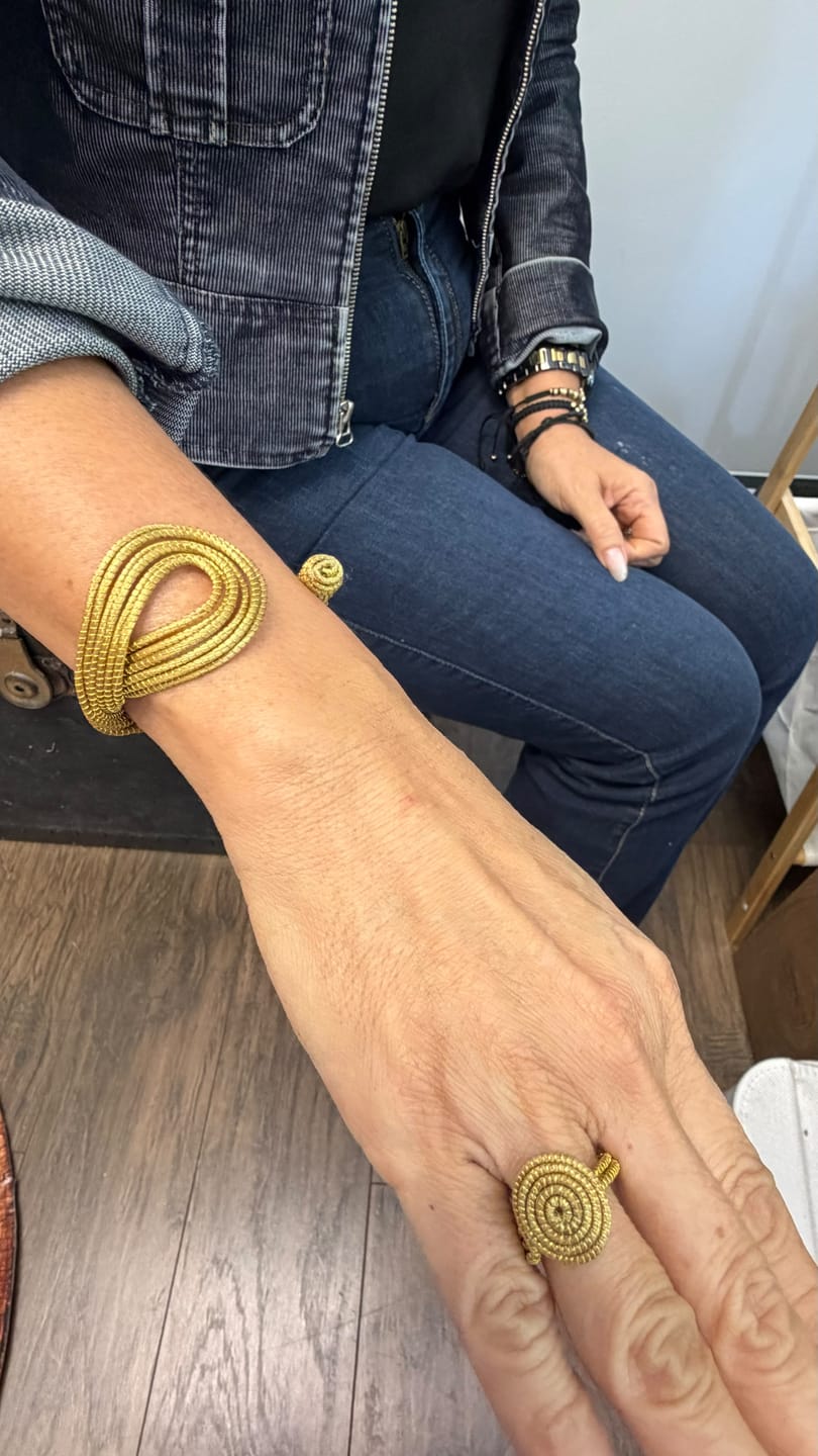 Customer photo review of Horizonte Serena Bracelet Cuff – Braided Edition