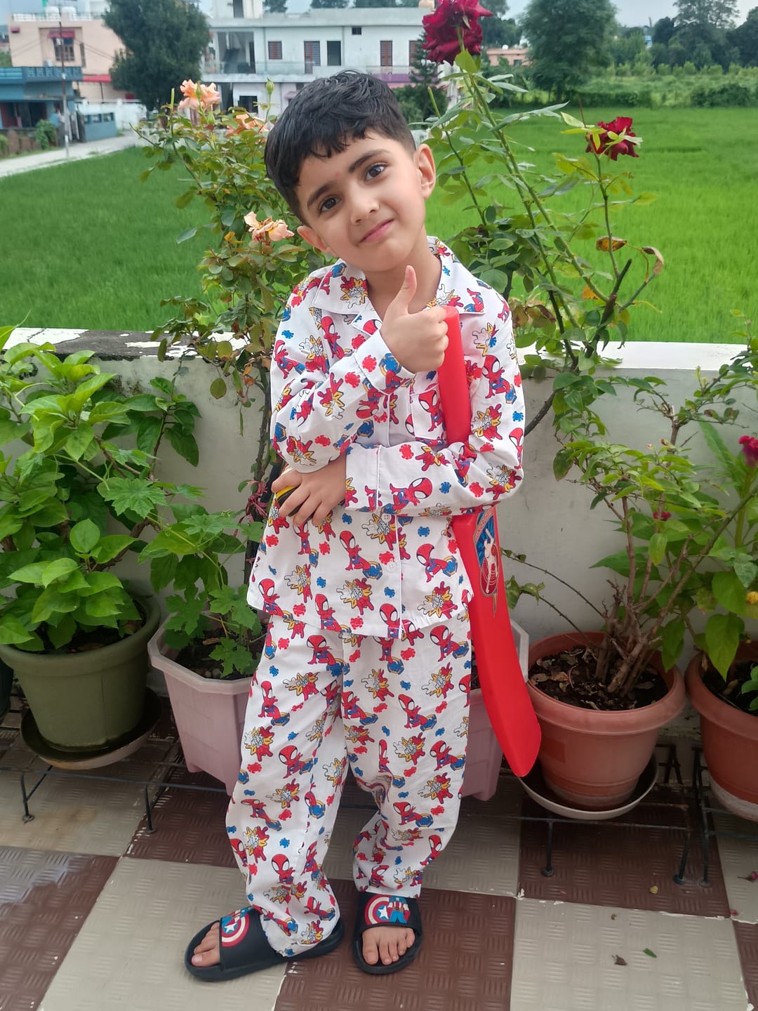 Customer photo review of Amazing Spider Man Night Suit