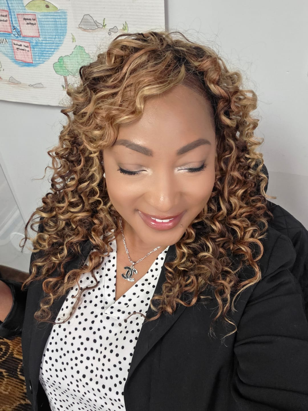 Customer photo review of #T1B/4/27/30 Mix Blend Loose Deep Wave Crochet Human Hair