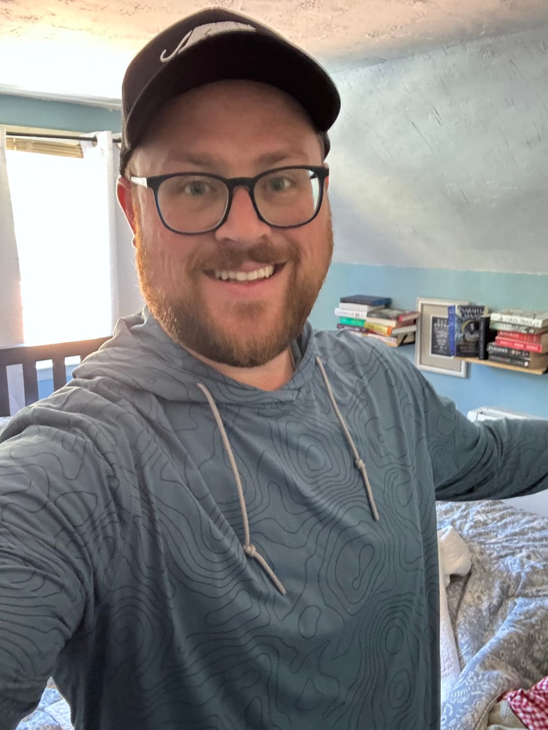 Customer photo review of Topo (Inverted) – Performance Hoodie