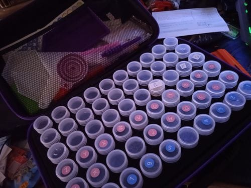 Customer photo review of Travel Case for Diamond Painting Supplies