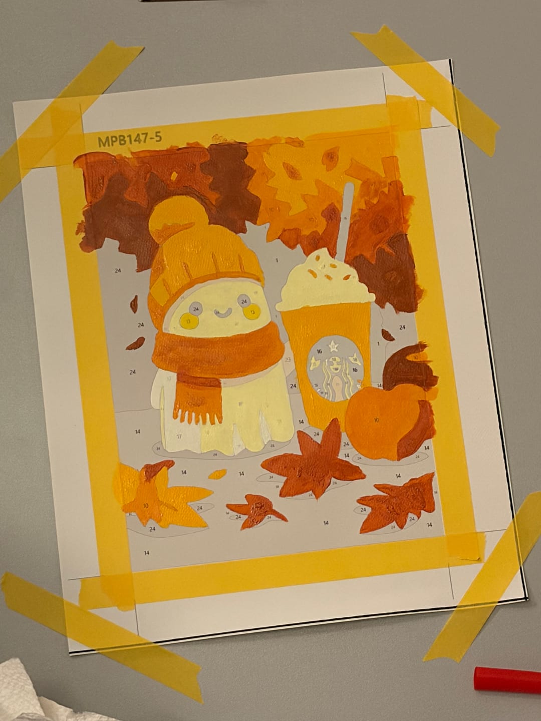 Customer photo review of 6 Mini Paintings - Spooky Autumn Set