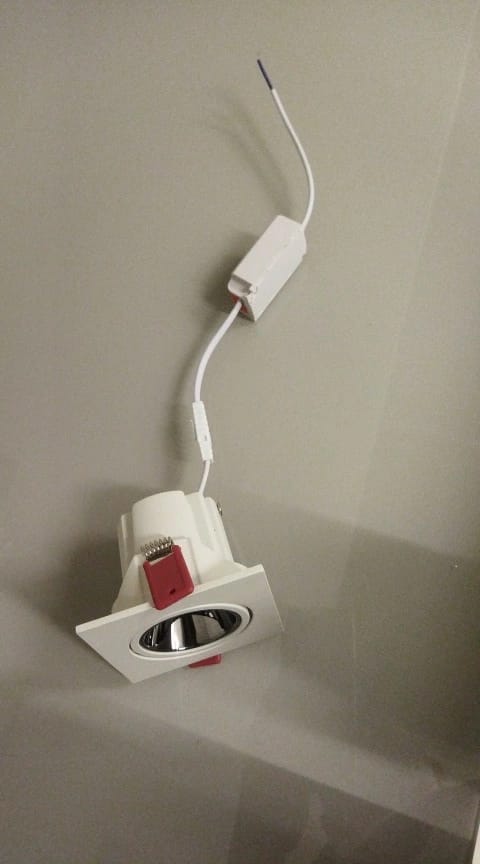 Customer photo review of Black Downlight for Living Room, Tiltable Head, 8.5 cm