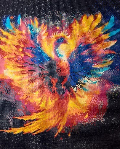 Customer photo review of Rainbow Dragon | AB Diamond Painting Kit