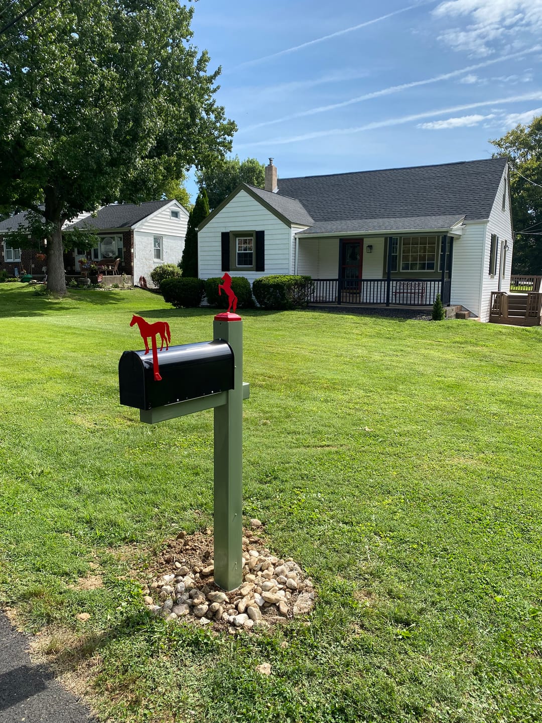 Customer photo review of Horse Mailbox Replacement Flag