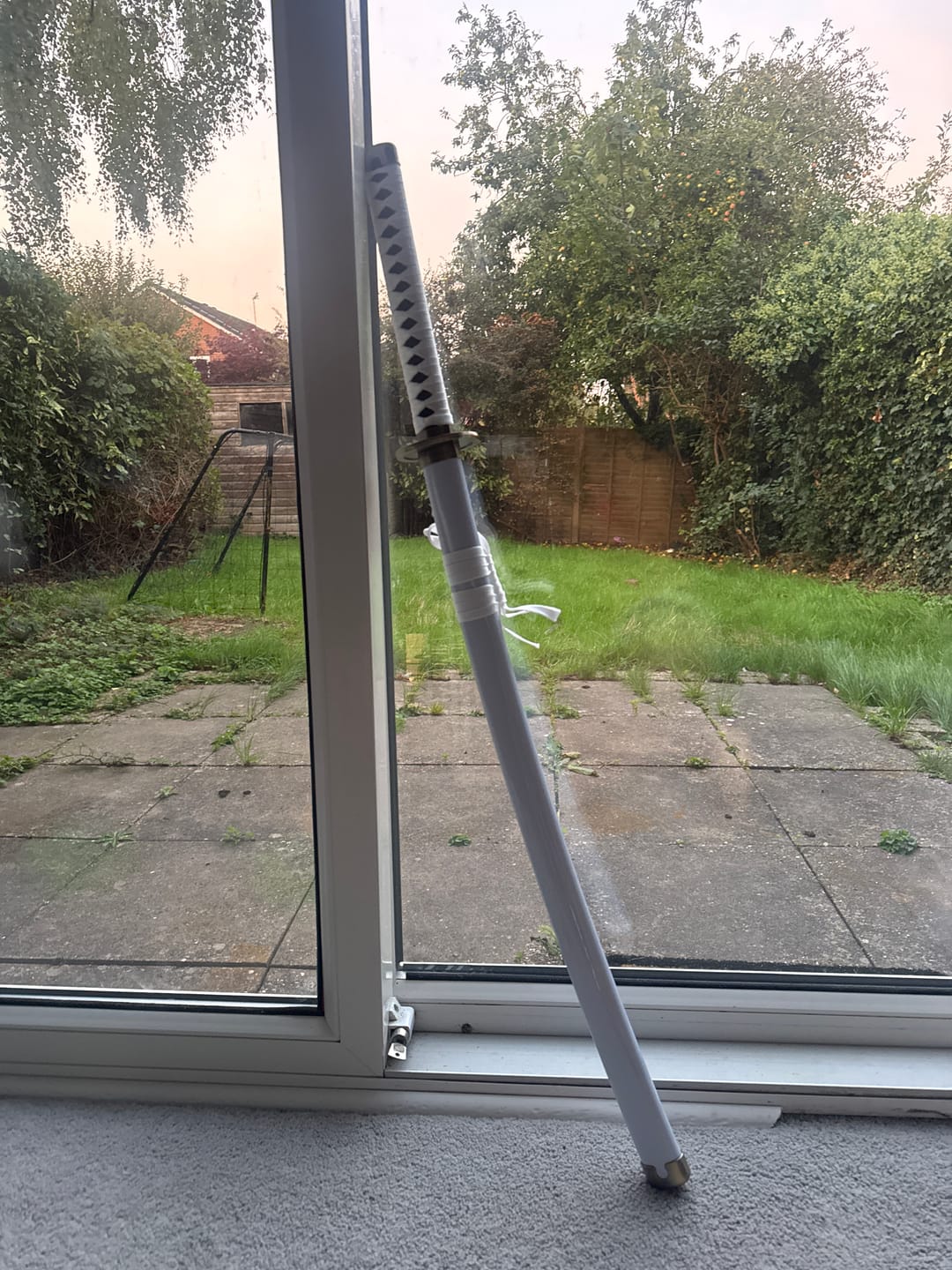 Customer photo review of One Piece Sword Roronoa Zoro Wado Ichimonji Wooden Katana Cosplay Sword