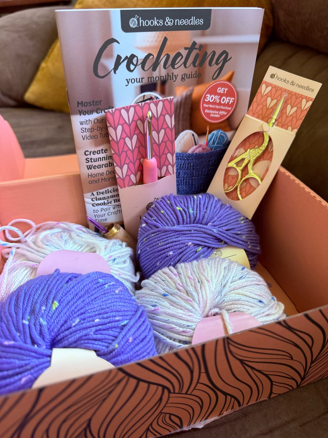 Customer photo review of Hooks & Needles Subscription Box