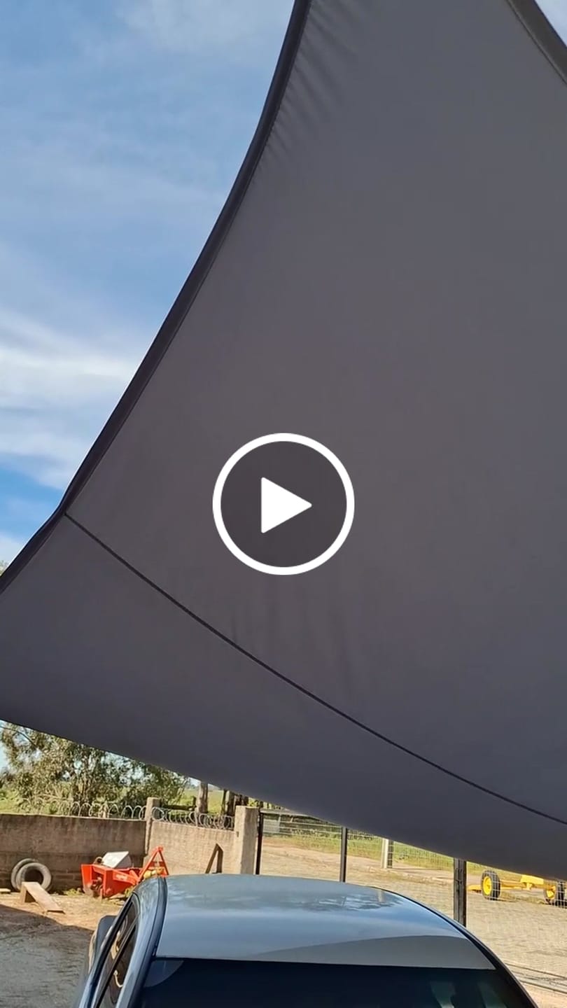 Customer video review of Toldo Impermeável Lona para Cobertura e Garagem
