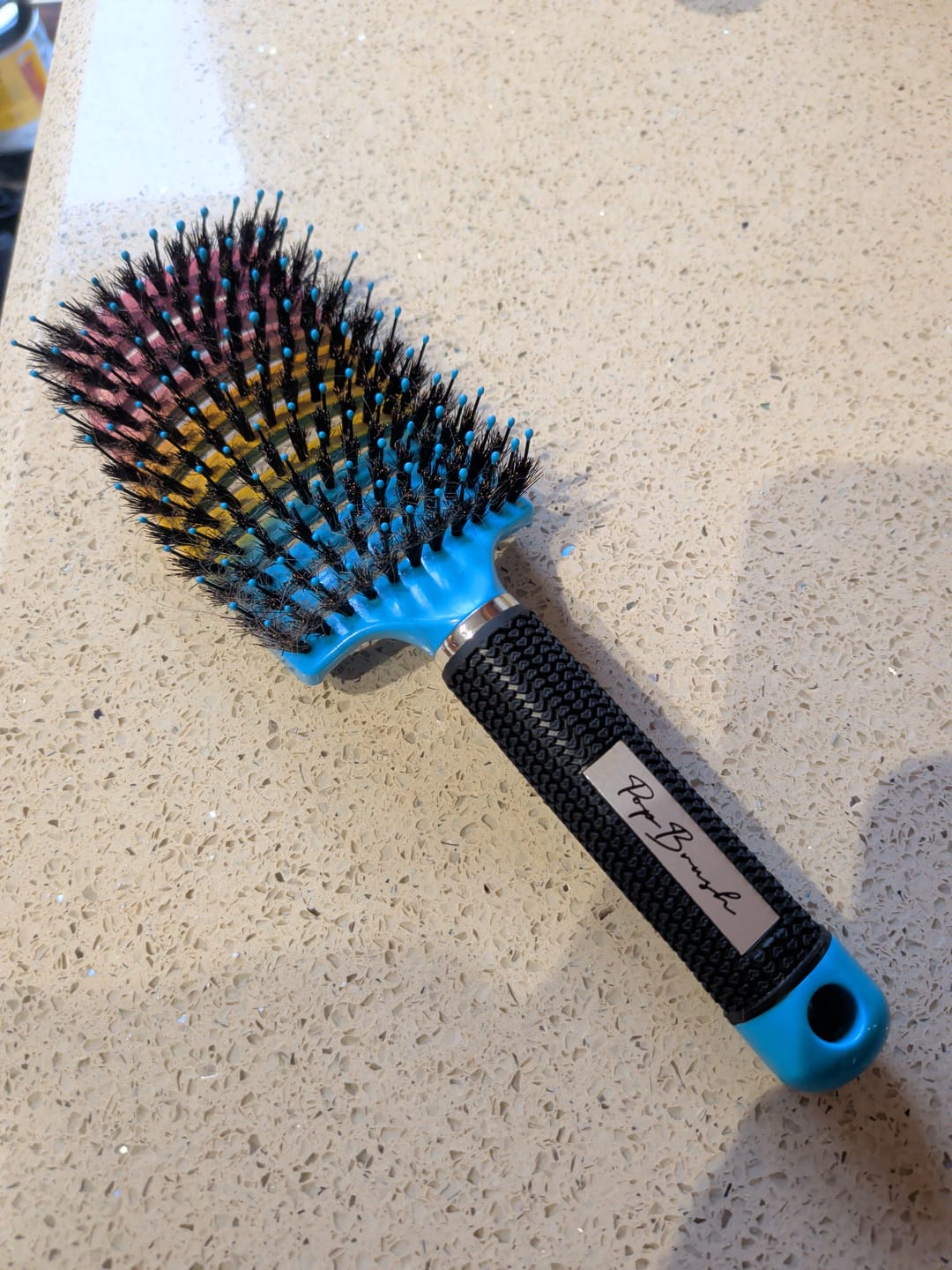 Customer photo review of ANTI BREAKAGE DETANGLING HAIR BRUSH