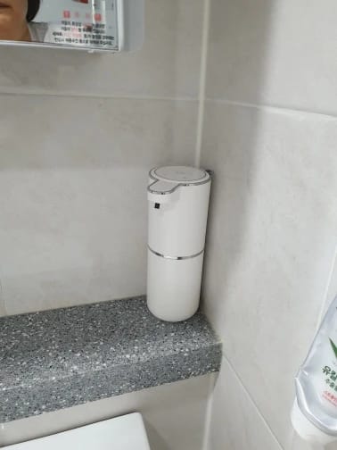 Customer photo review of Automatic Wall-Mounted Foaming Liquid Soap Dispenser Electric USB Charging Hand Sanitizer Dispenser for Hotels Bathrooms