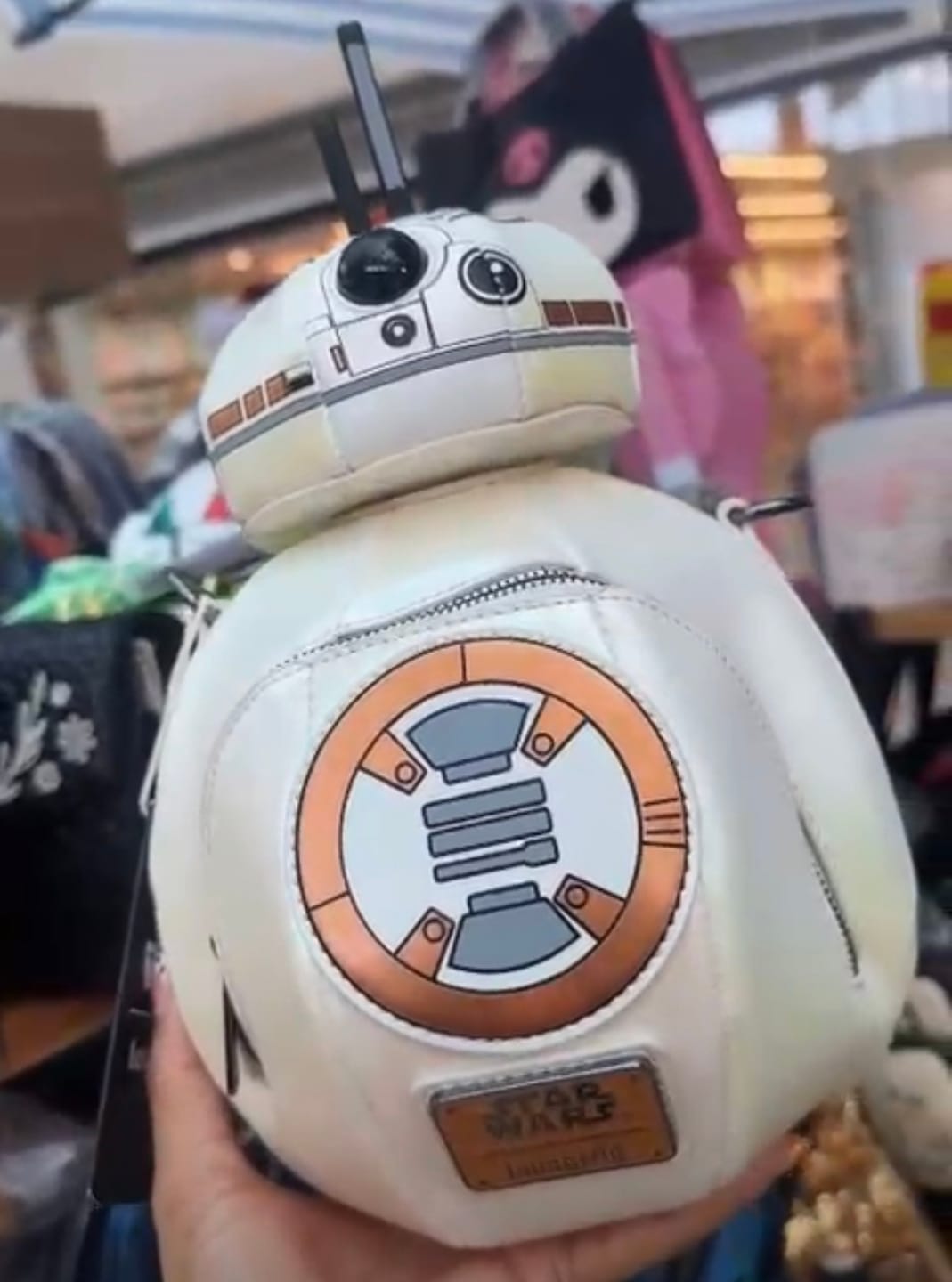 Customer photo review of Loungefly Star Wars: The Force Awakens BB-8 Figural Crossbody Bag