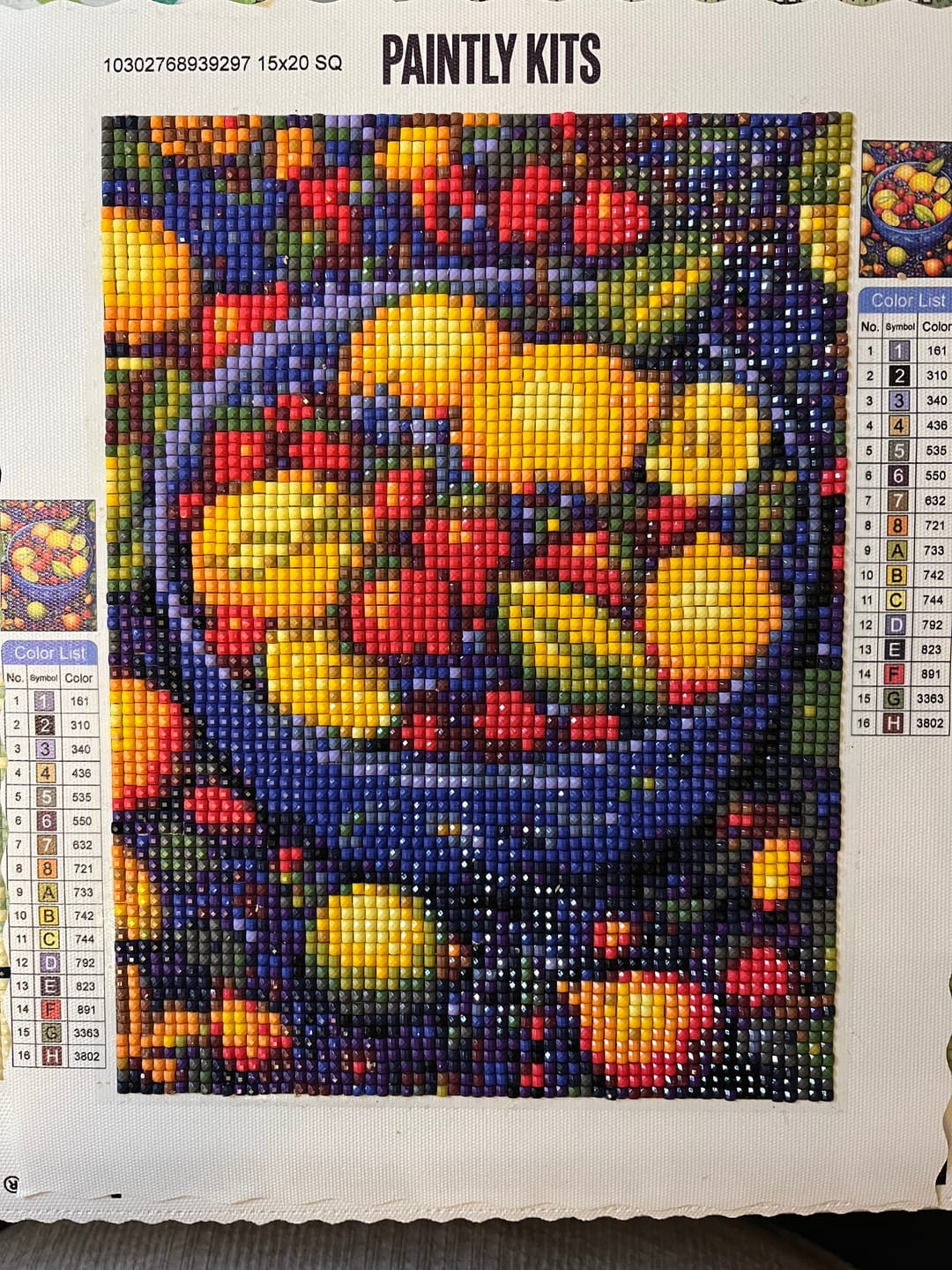 Customer photo review of Fruity Fiesta (Diamond Painting)