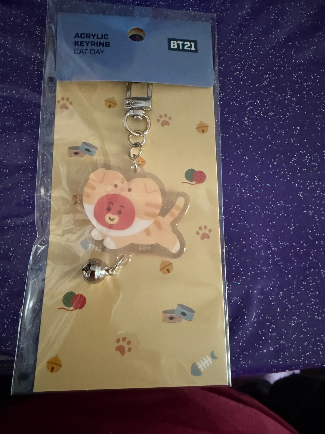 Customer photo review of BT21 - CAT DAY ACRYLIC KEYRING