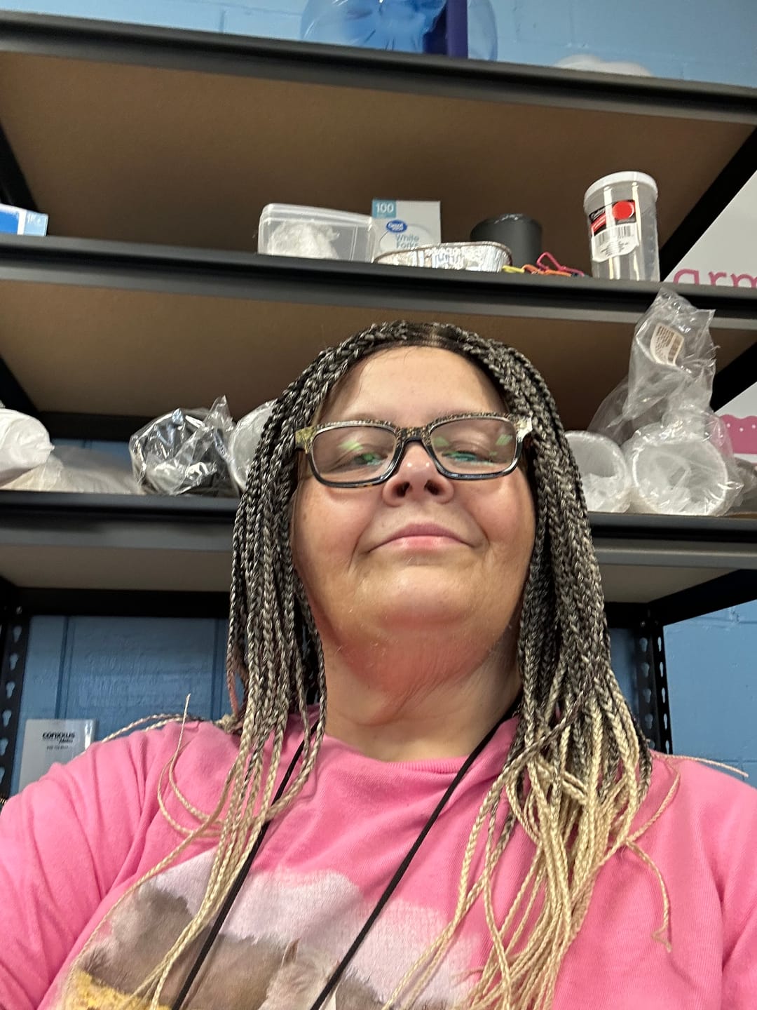 Customer photo review of Swiss HD Full Lace Knotless Box Braided Wig