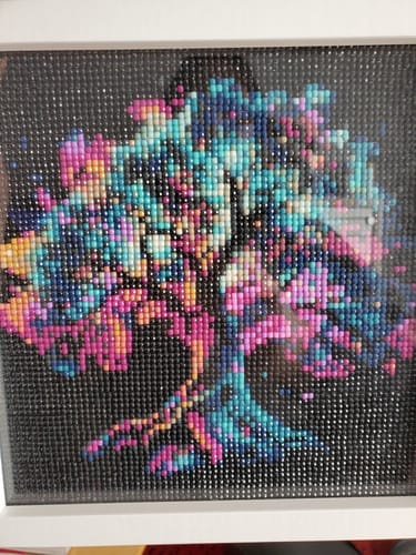 Customer photo review of Tree of Life, Colorful | Diamond Painting Kit
